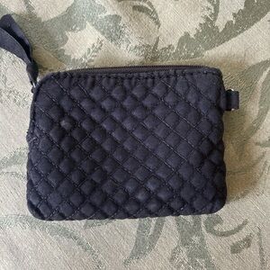 Vera Bradley Black Quilted Key Card Holder